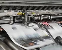 Impresión de periódicos a gran escala