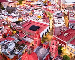 Panorámica de ciudad mexicana