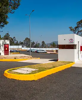 Vista del estacionamiento de Prepa Tlaxcala