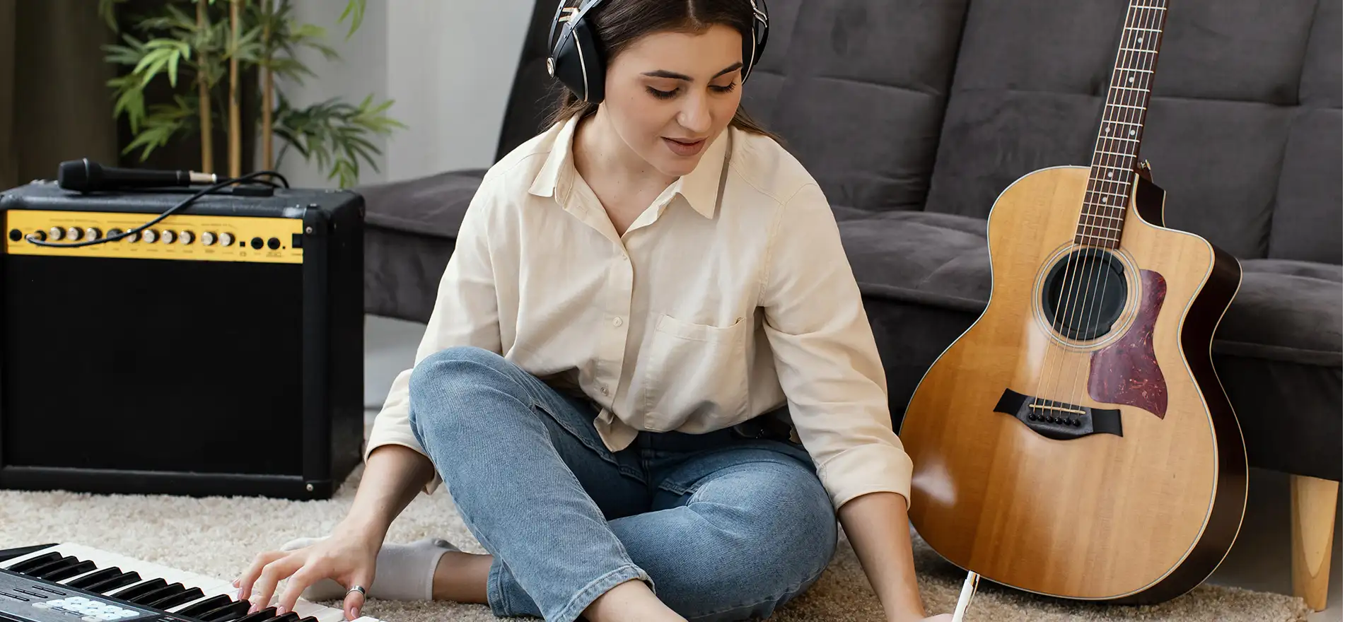 Mujer e instrumentos musicales