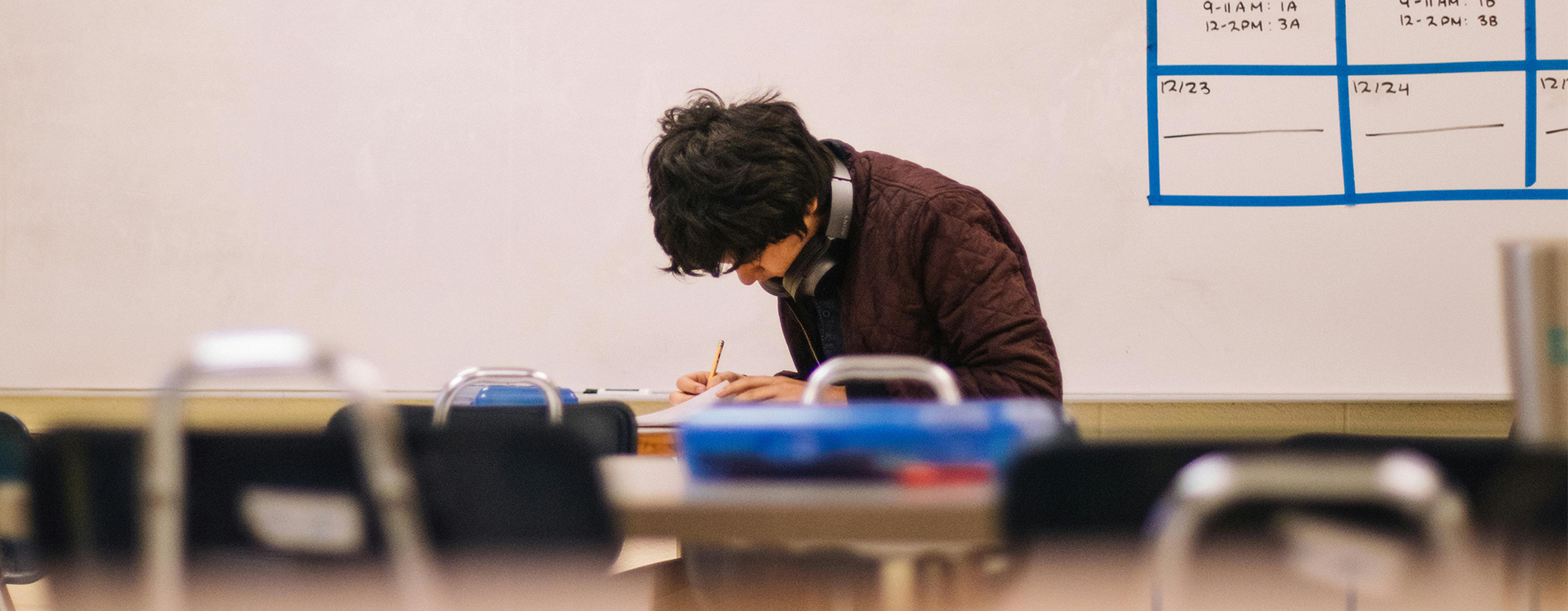 Estudiante en aula