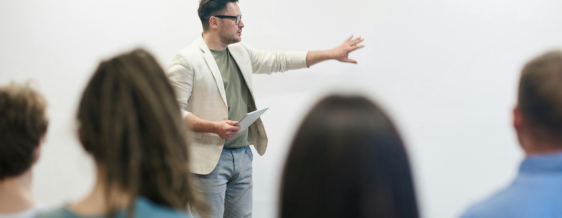 Professor teaching