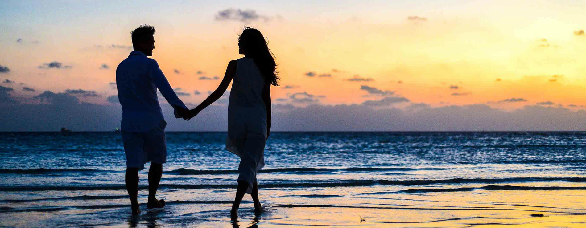 Pareja en la playa